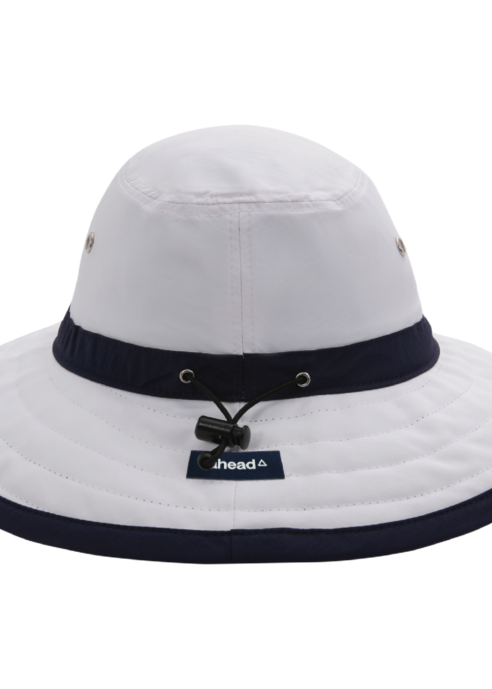 ahead ahead LG/XL Palmer Sun Hat White with Navy #C70PLX