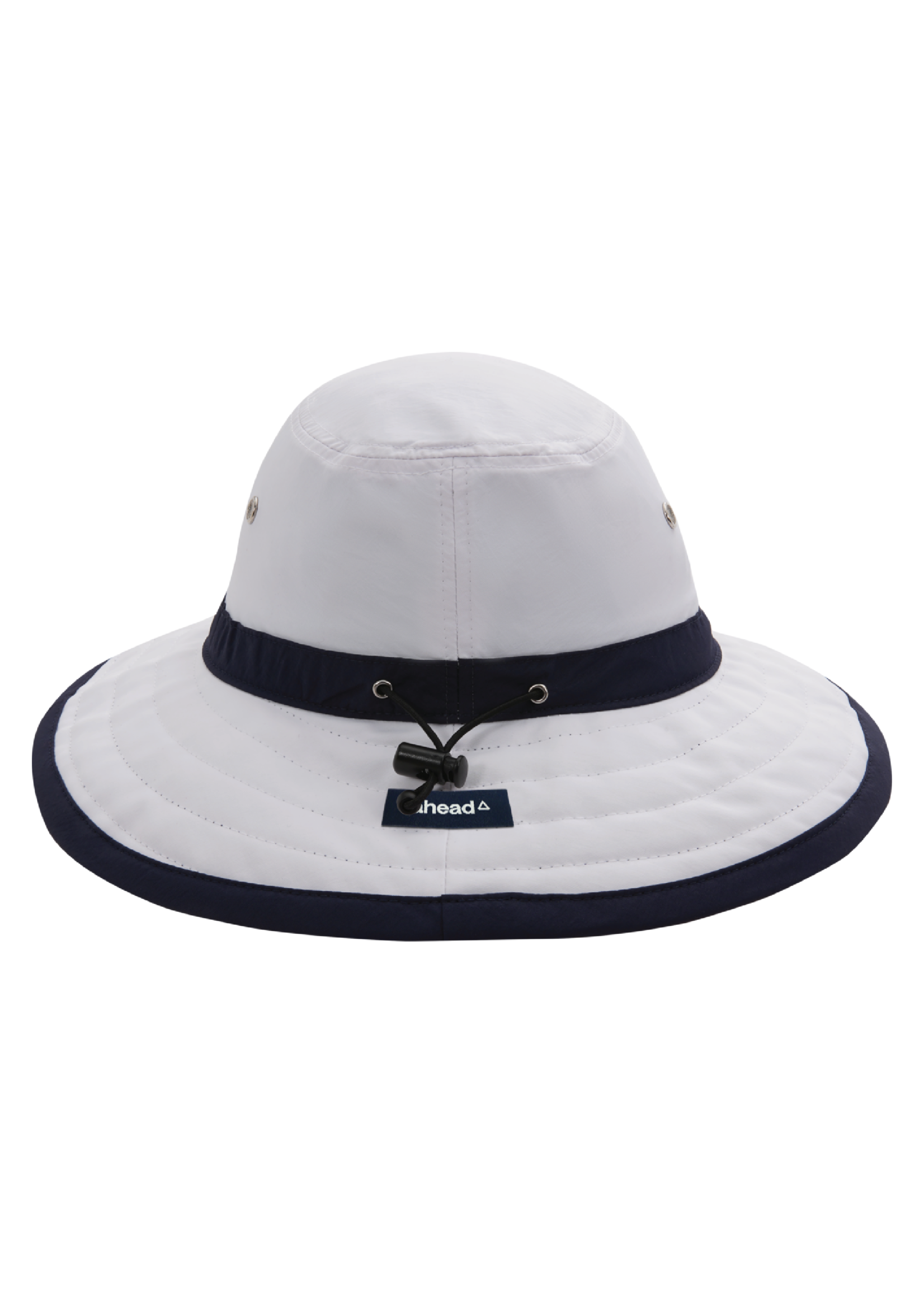 ahead ahead LG/XL Palmer Sun Hat White with Navy #C70PLX