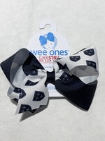 Wee Ones Wee Ones ME Game Day Bow with Shield NVY WHT