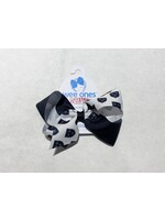 Wee Ones Wee Ones ME Game Day Bow with Shield NVY WHT