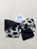 Wee Ones Wee Ones KING Game Day Bow with Shield NVY WHT