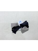 Wee Ones Wee Ones King Two Tone Glitter Bow NVY WHT