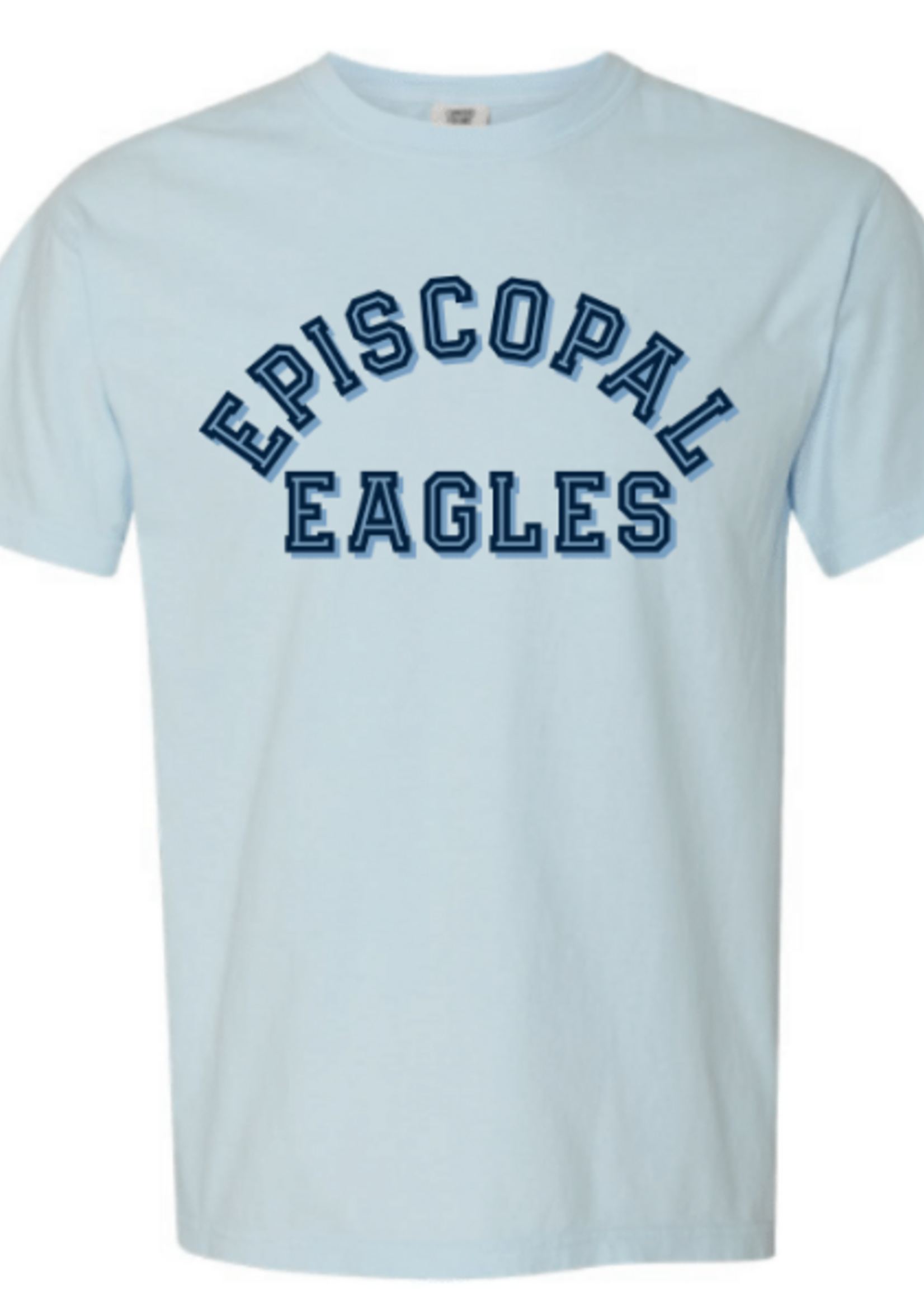 SUMMIT Chambray Tee  EPISCOPAL EAGLES in Blue Drop Shadow
