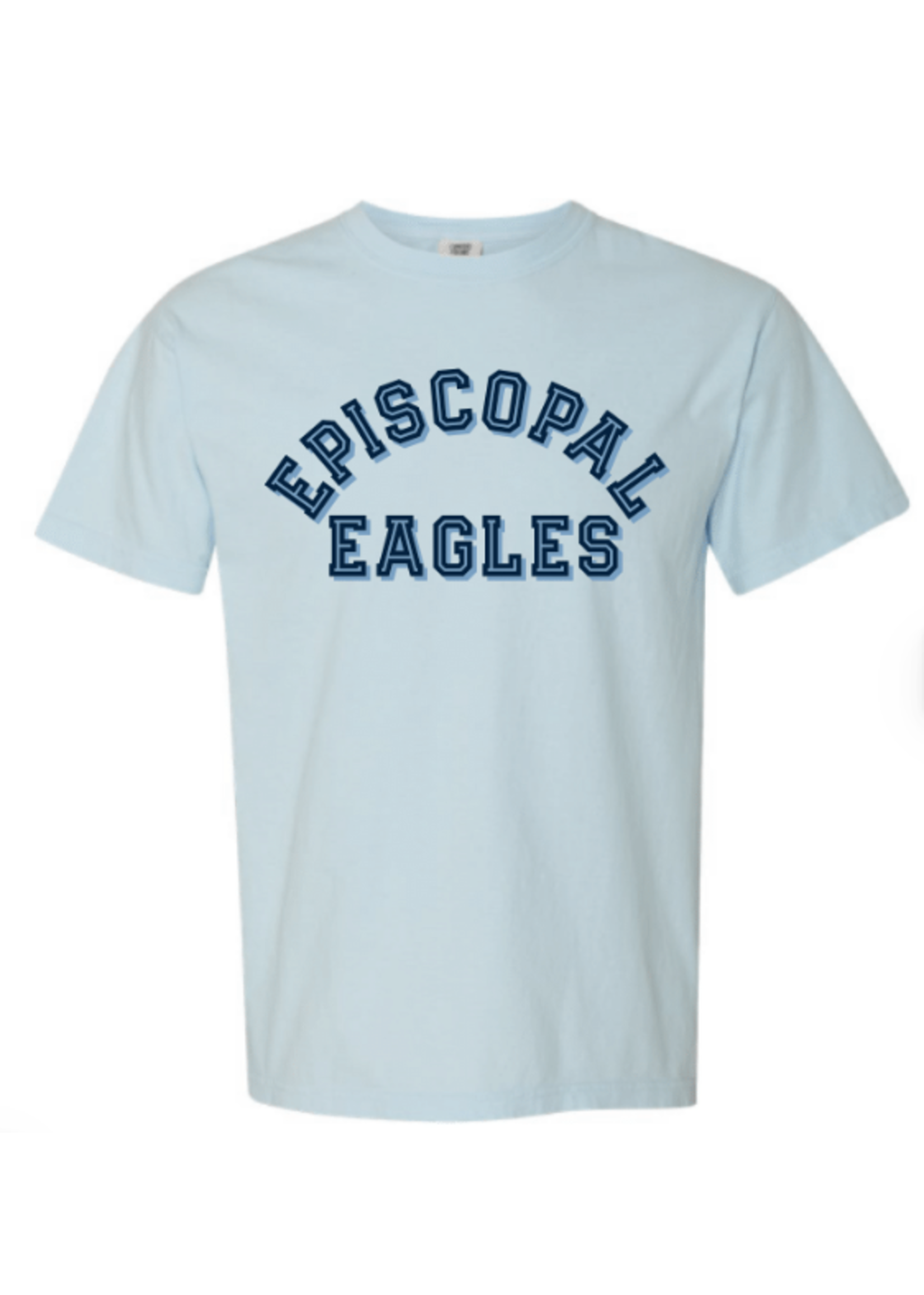 SUMMIT Chambray Tee  EPISCOPAL EAGLES in Blue Drop Shadow