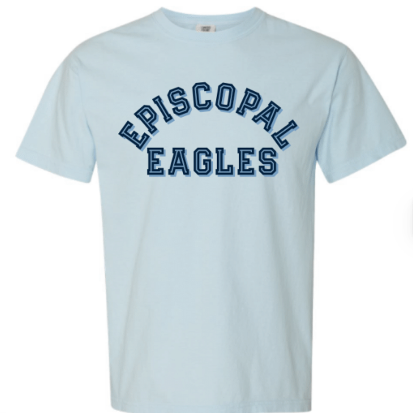 SUMMIT Chambray Tee  EPISCOPAL EAGLES in Blue Drop Shadow