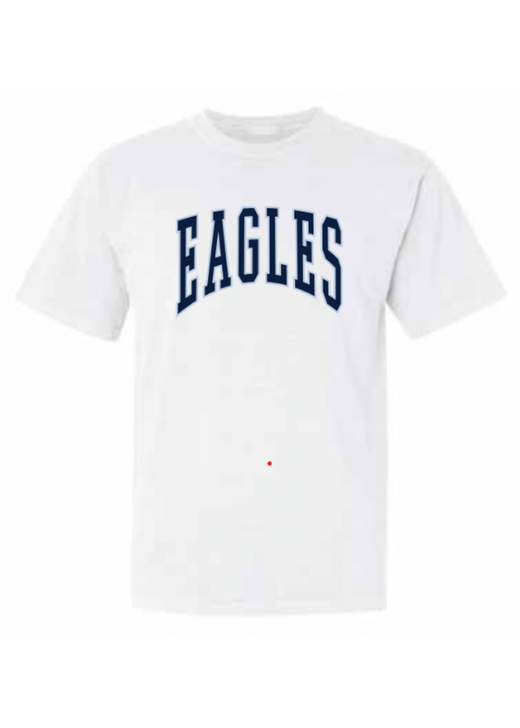 SUMMIT White Tee  EAGLES in Navy with Outline