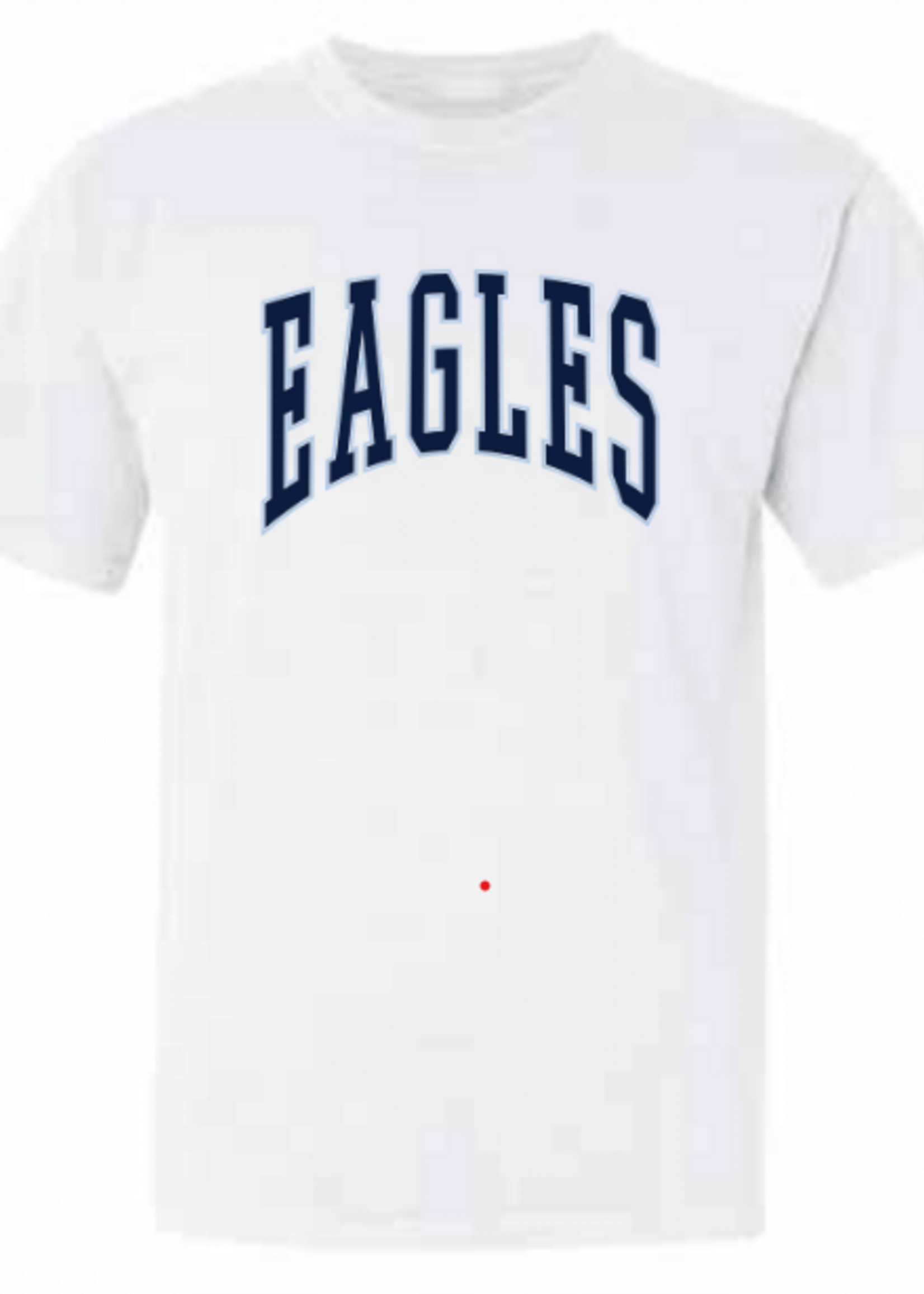 SUMMIT White Tee  EAGLES in Navy with Outline
