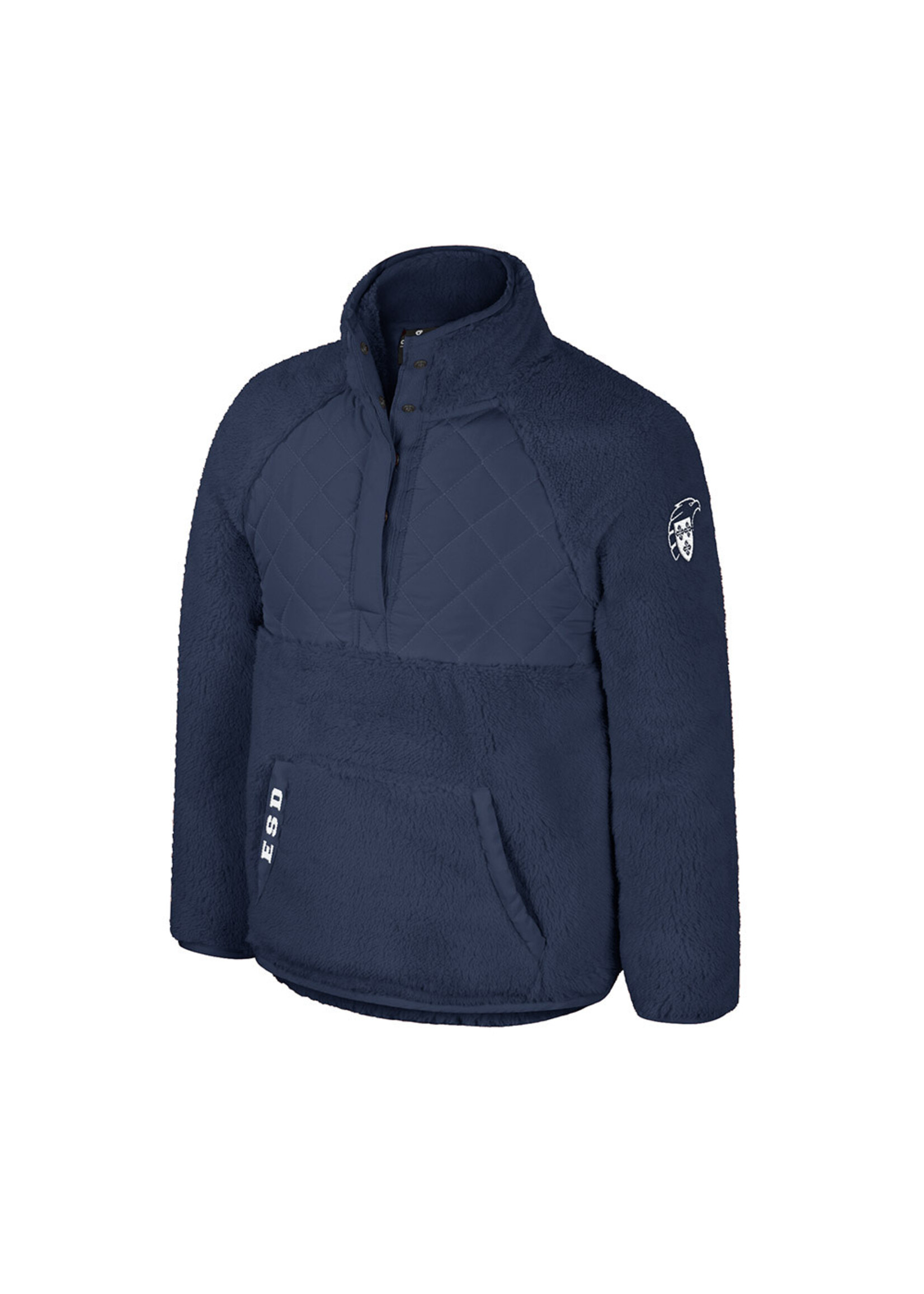 Colosseum Girl's Ellen 1/2 Snap Sherpa Jacket NVY