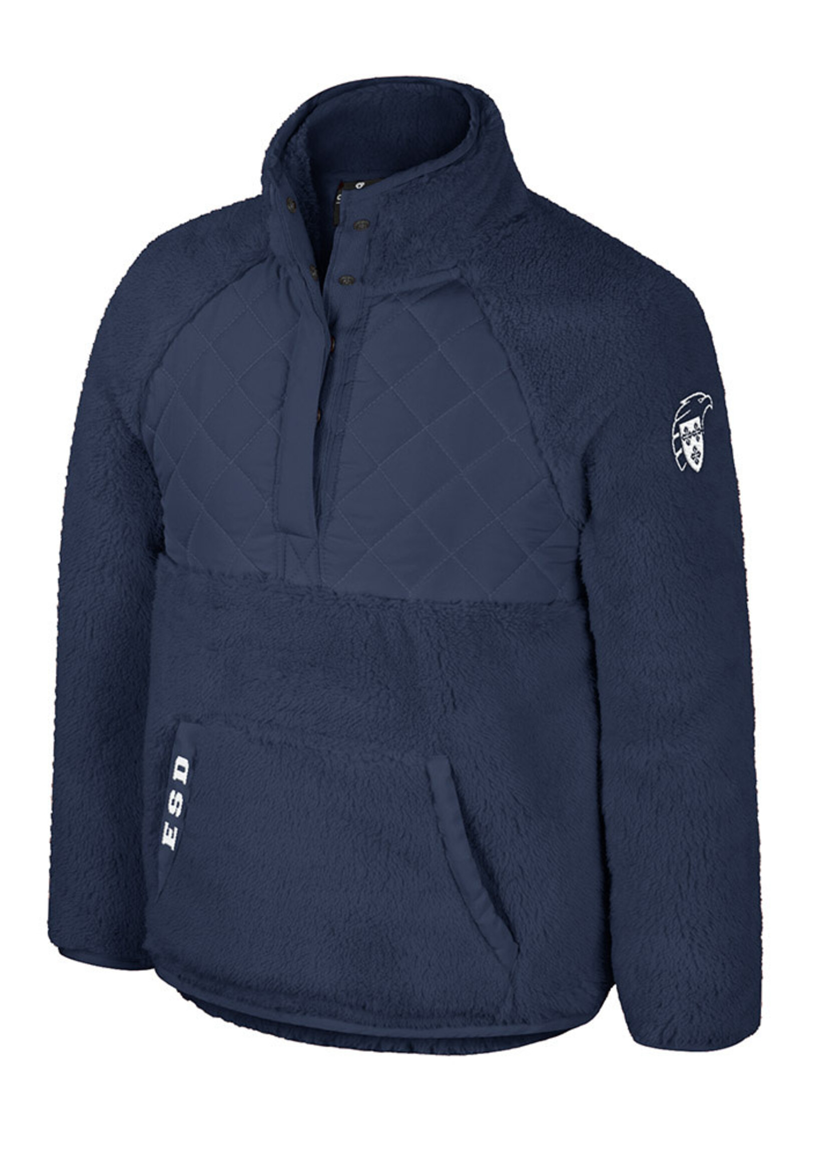 Colosseum Girl's Ellen 1/2 Snap Sherpa Jacket NVY