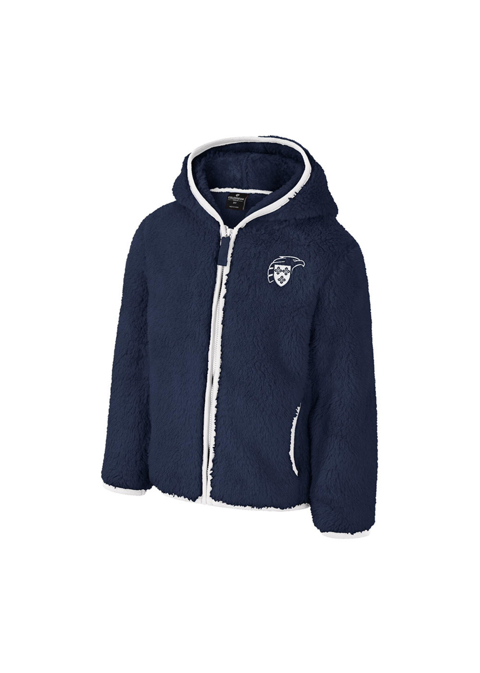 Colosseum Toddler Girl's Ellen 1/2 Snap Sherpa Jacket NVY