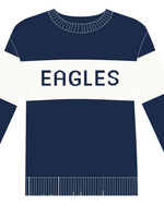 Ellsworth & Ivey Ellsworth + Ivey Navy Ivory Colorblock Sweater EAGLES