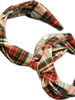 Headband Holiday Plaid Top Knot