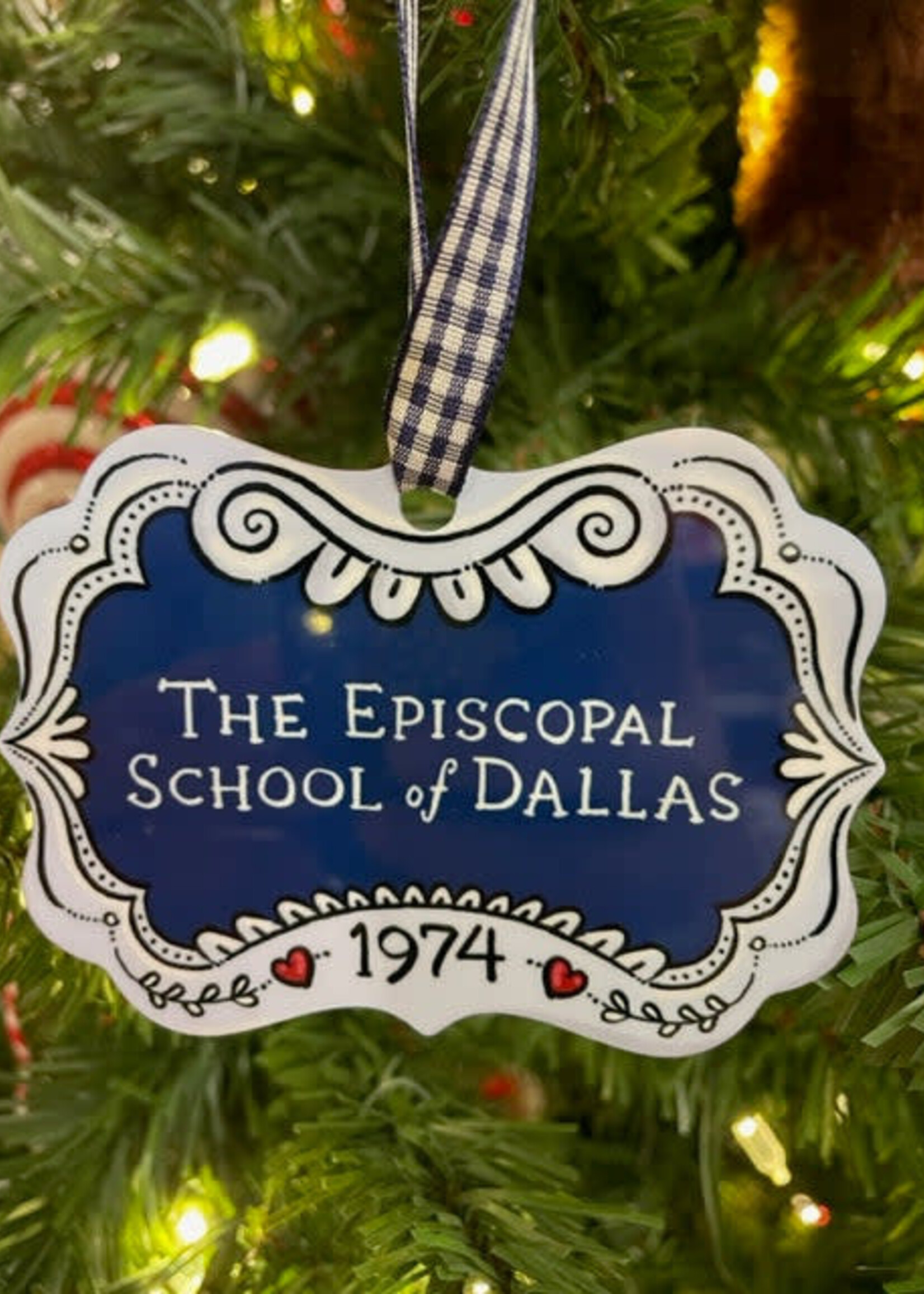 M and M ESD Tin Ornament