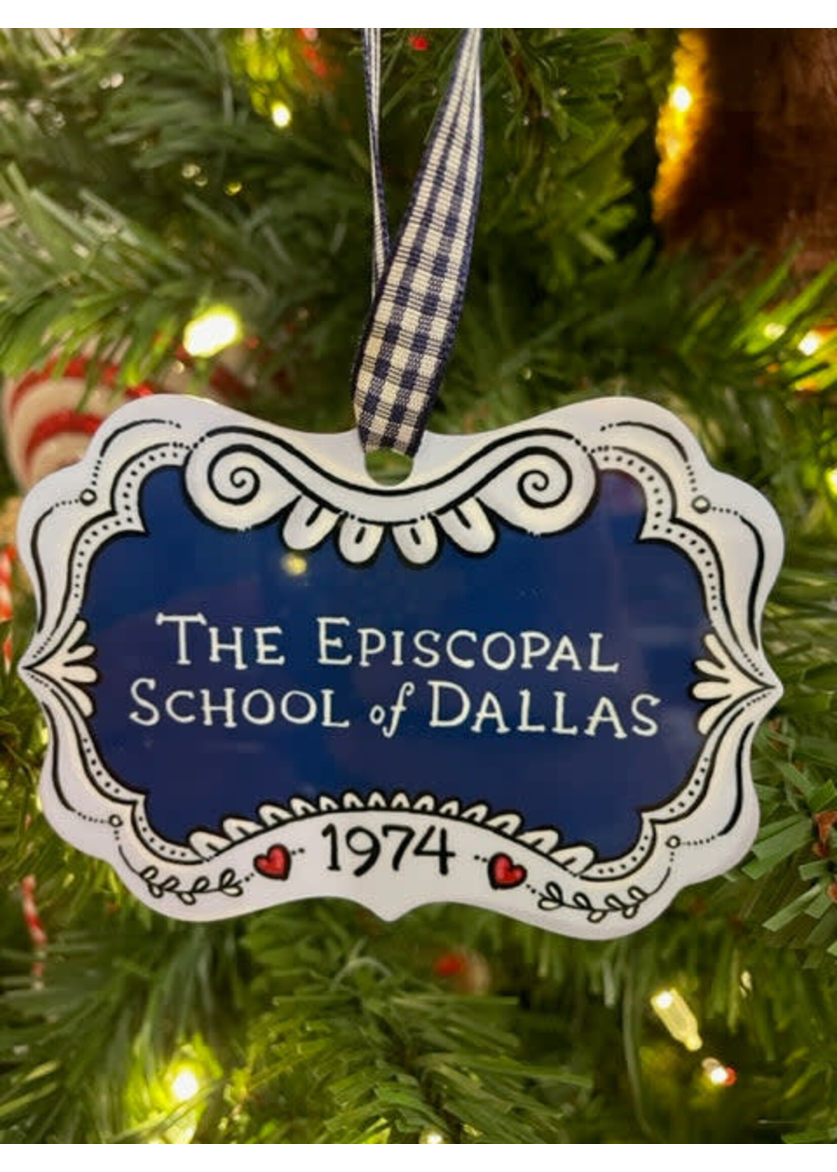 M and M ESD Tin Ornament