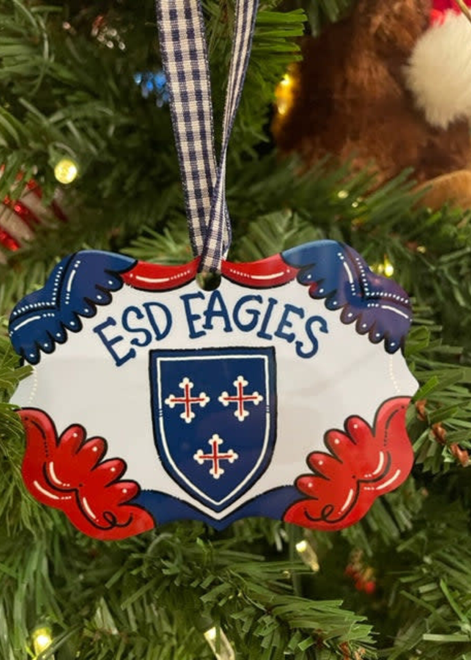 M and M ESD Tin Ornament