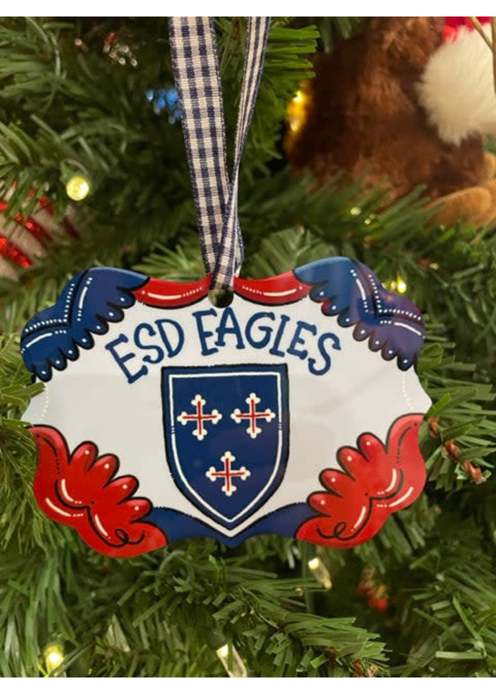 M and M ESD Tin Ornament