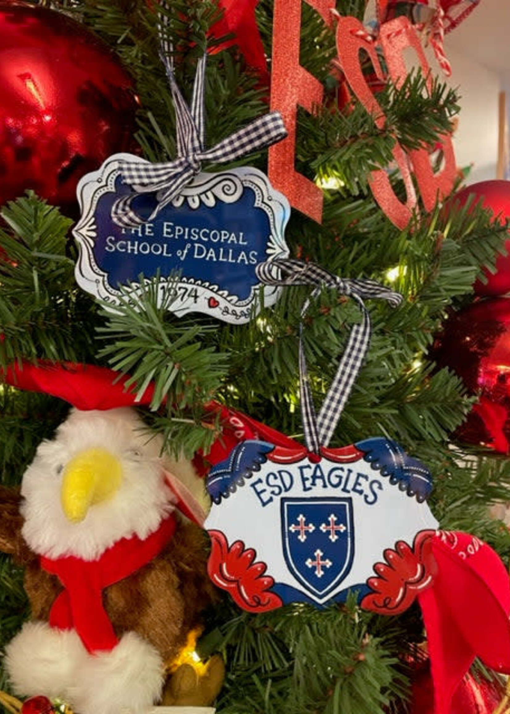 M and M ESD Tin Ornament
