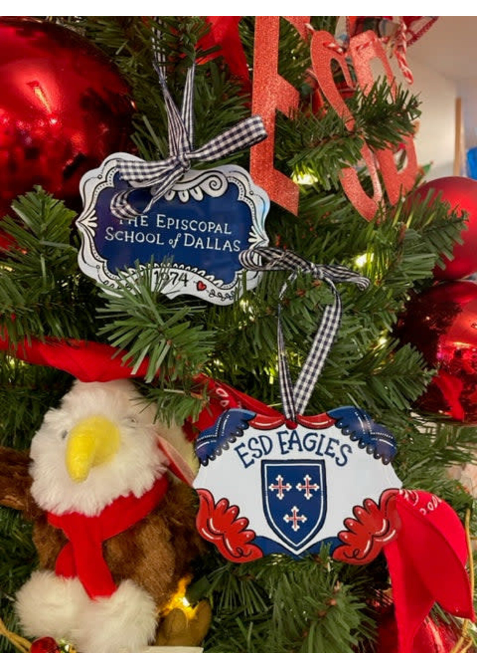M and M ESD Tin Ornament