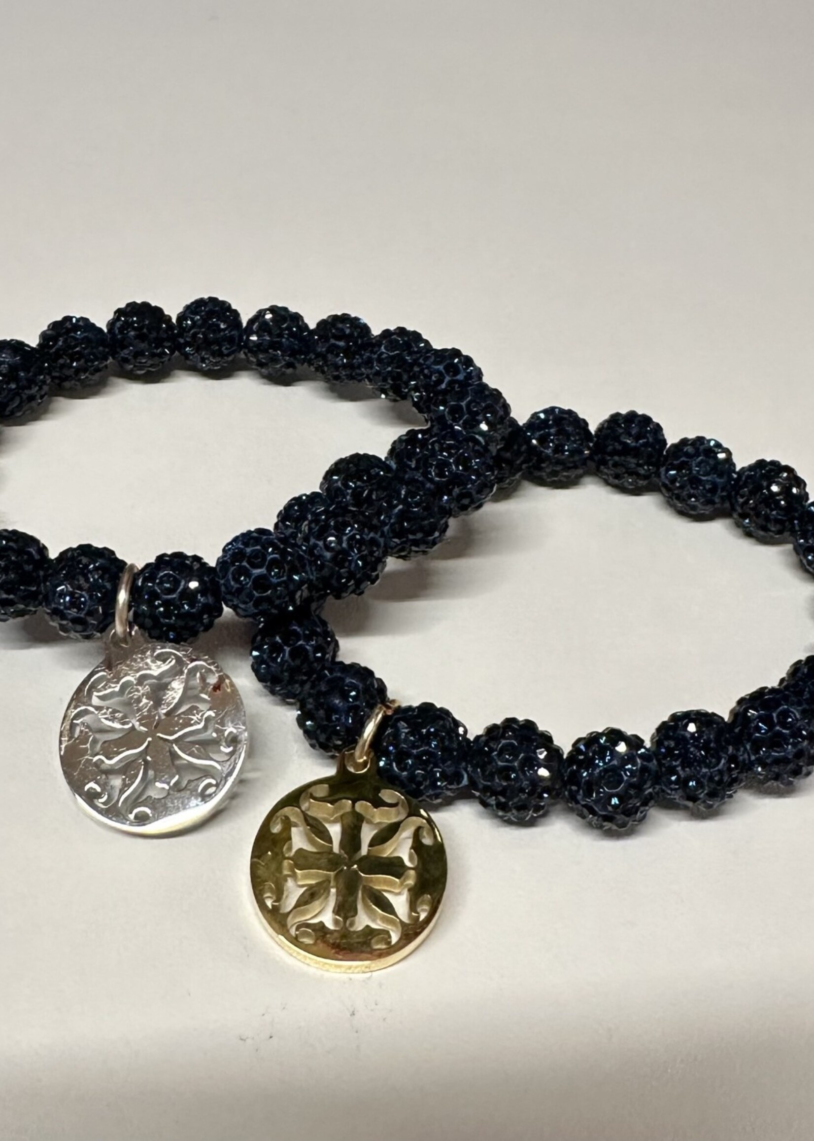 Rustic Cuff Rustic Cuff Emerson Navy Sparkle Silver