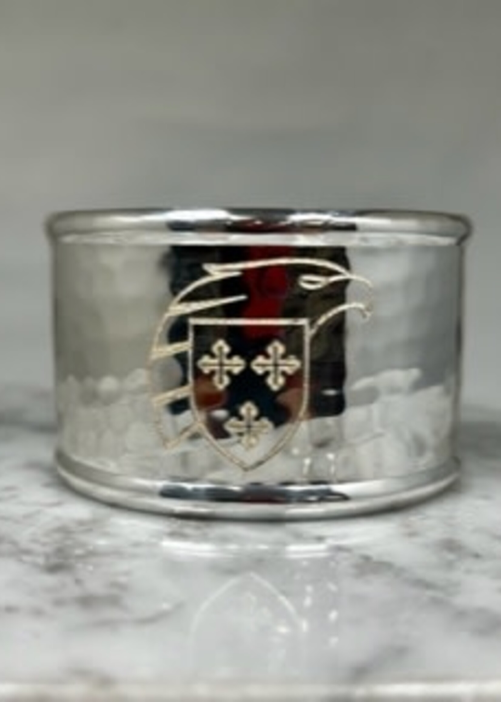 Rustic Cuff Rustic Cuff 1.5 Rimmed Engraved Eagle Shield Silver