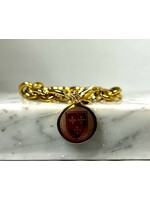 Rustic Cuff Rustic Cuff Jessie Gold Link with Shield Charm