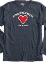 Blue 84 Red Hearts ESD Long Sleeve Tee