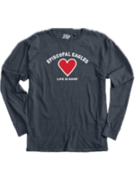 Blue 84 Red Hearts ESD Long Sleeve Tee