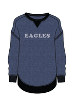 chicka-d chicka-d Campus Pullover Navy Sparkle Eagles