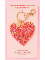 Taylor Elliott Designs T Elliott Designs Confetti Keychain Heart