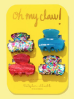 Taylor Elliott Designs T Elliott Designs Colorful Confetti Mini Claw Clips