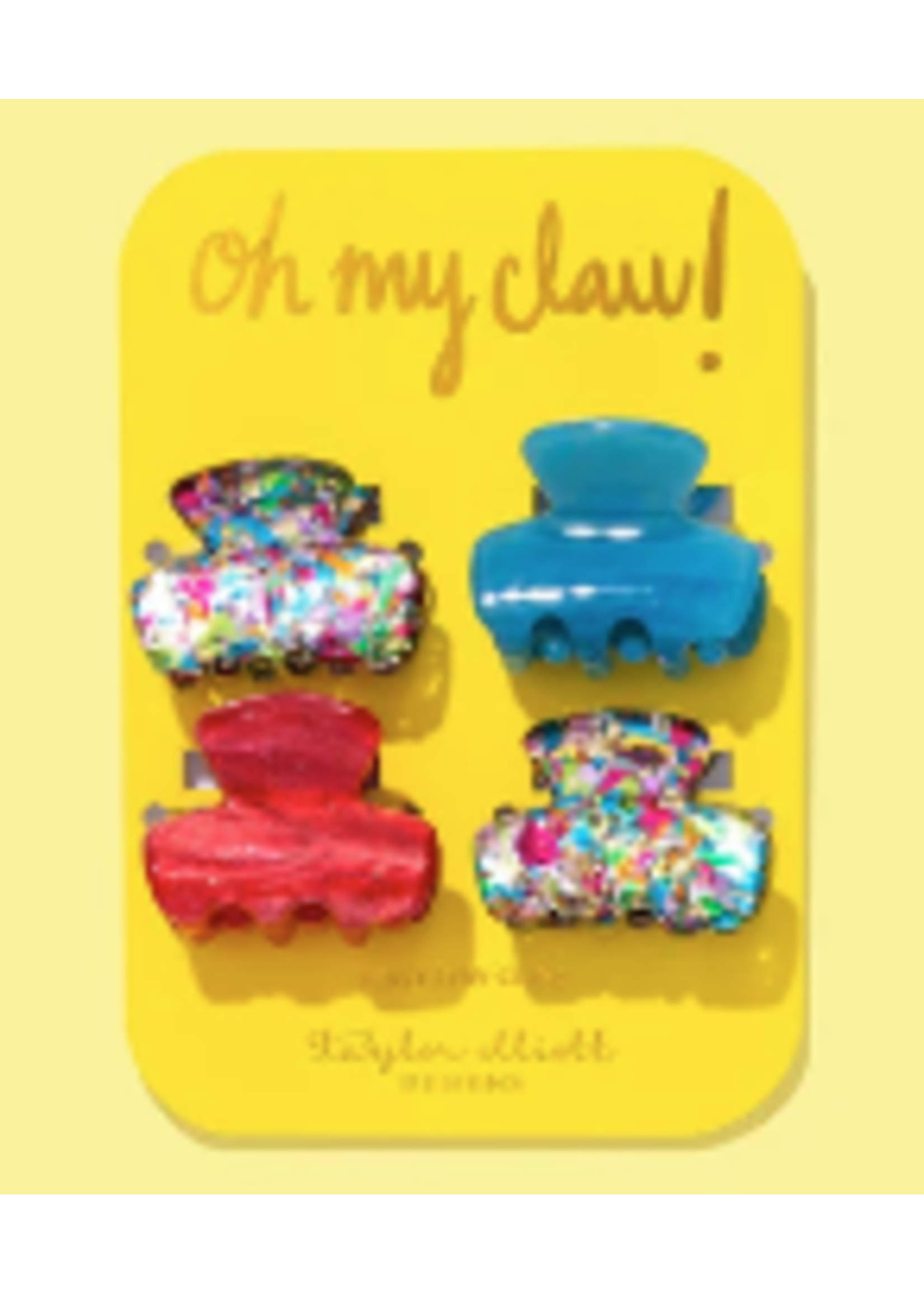 Taylor Elliott Designs T Elliott Designs Colorful Confetti Mini Claw Clips