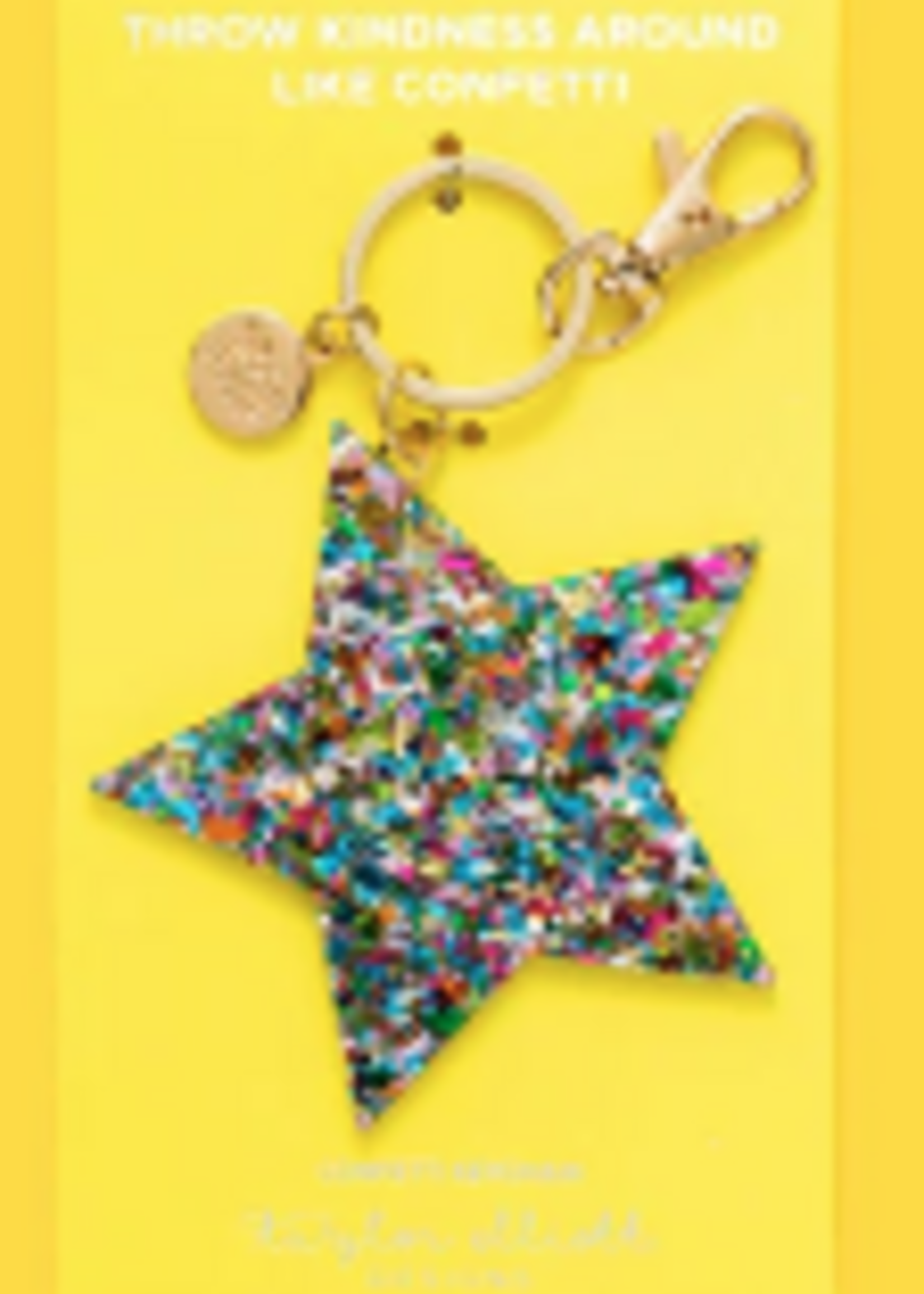 Taylor Elliott Designs T Elliott Designs Confetti Keychain Star