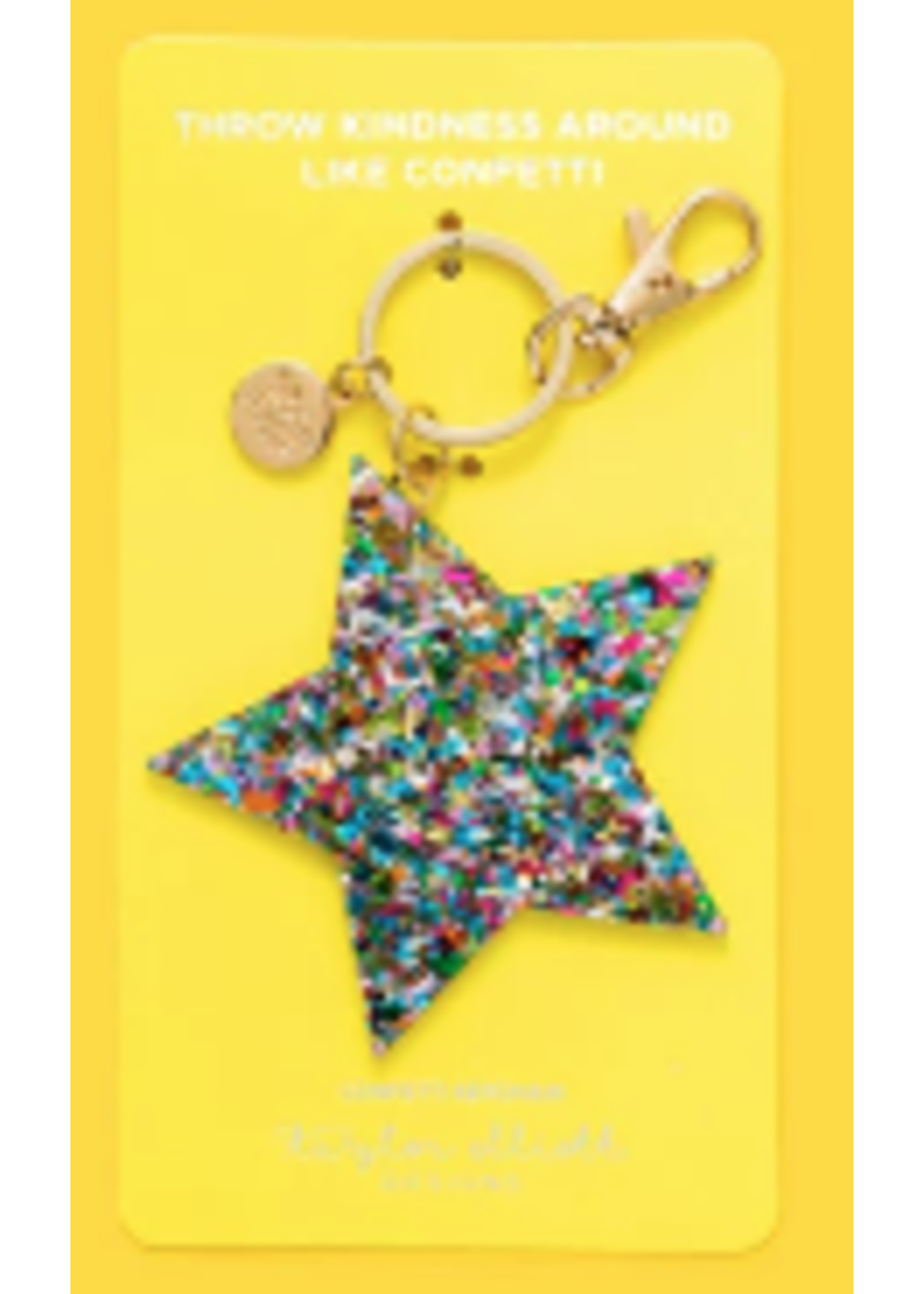 Taylor Elliott Designs T Elliott Designs Confetti Keychain Star