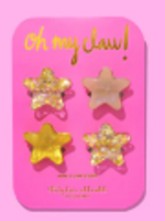 Taylor Elliott Designs T Elliott Designs Gold Confetti Stars Mini Claw Clips