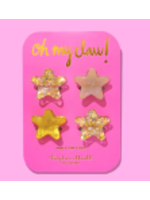 Taylor Elliott Designs T Elliott Designs Gold Confetti Stars Mini Claw Clips
