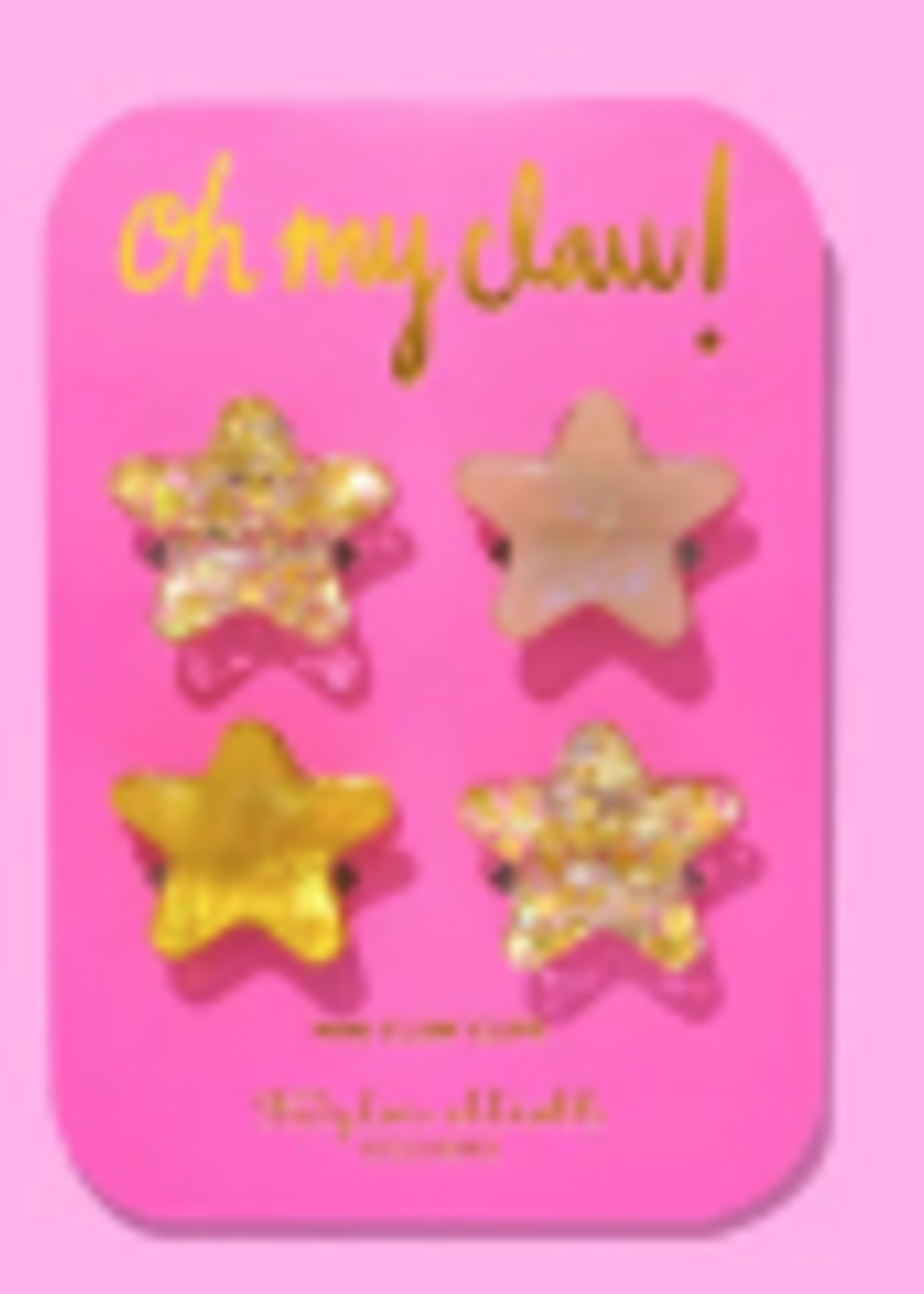 Taylor Elliott Designs T Elliott Designs Gold Confetti Stars Mini Claw Clips