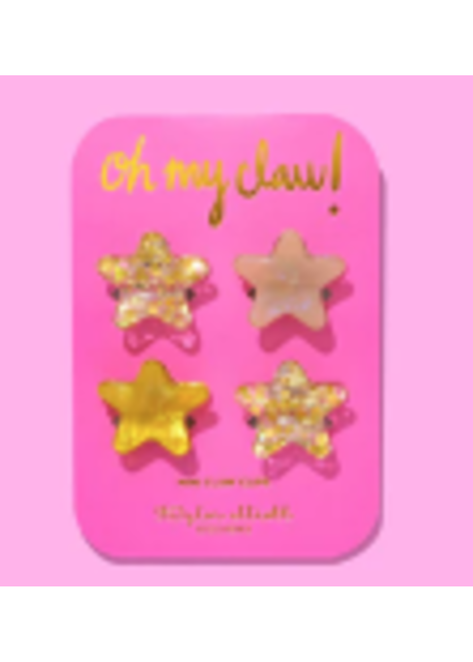 Taylor Elliott Designs T Elliott Designs Gold Confetti Stars Mini Claw Clips