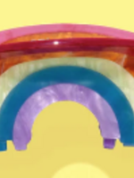 Taylor Elliott Designs T Elliott Designs Rainbow Claw Clip