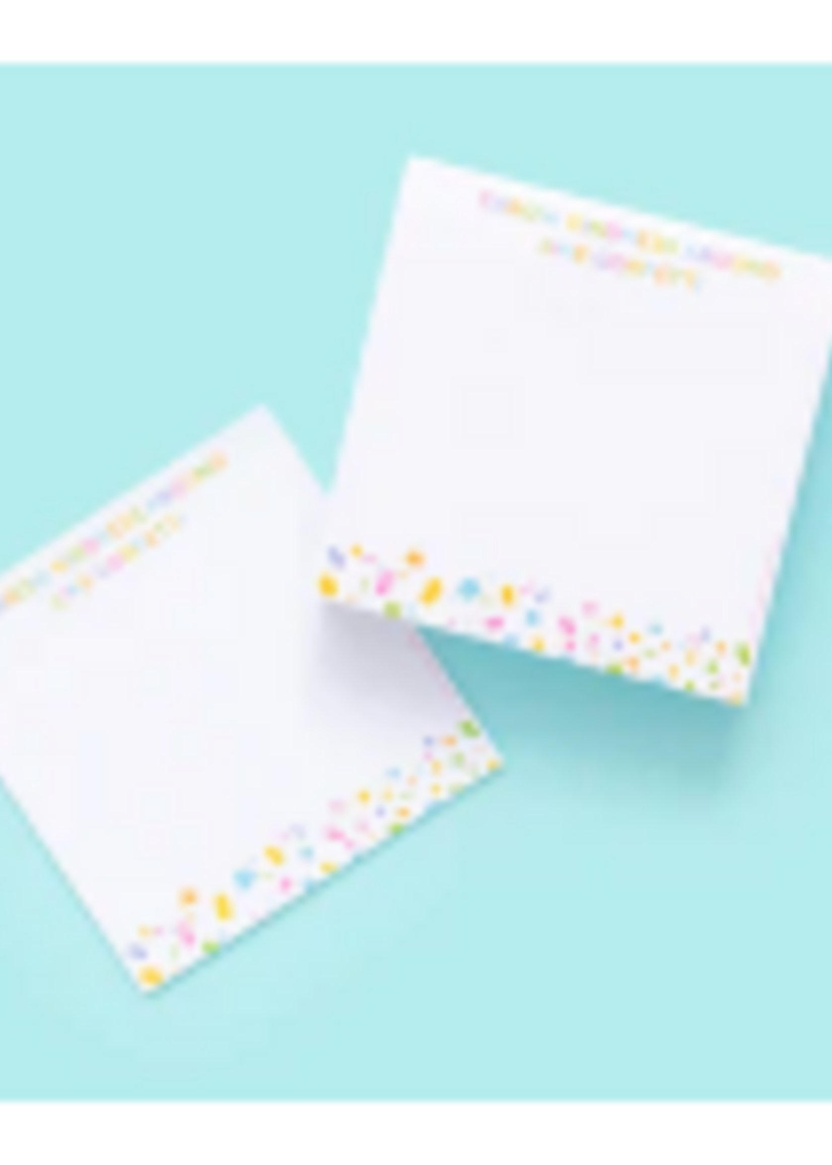 Taylor Elliott Designs T Elliott Designs Sticky Note Pad Kindness Confetti