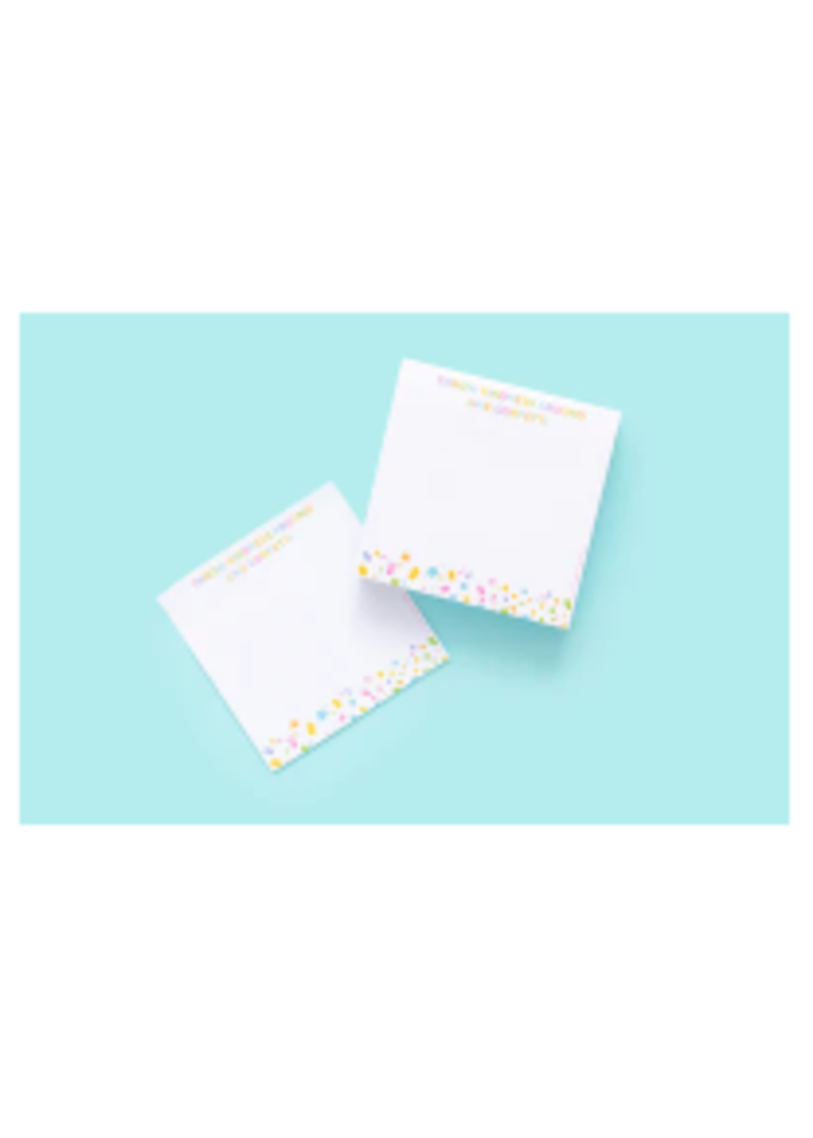 Taylor Elliott Designs T Elliott Designs Sticky Note Pad Kindness Confetti