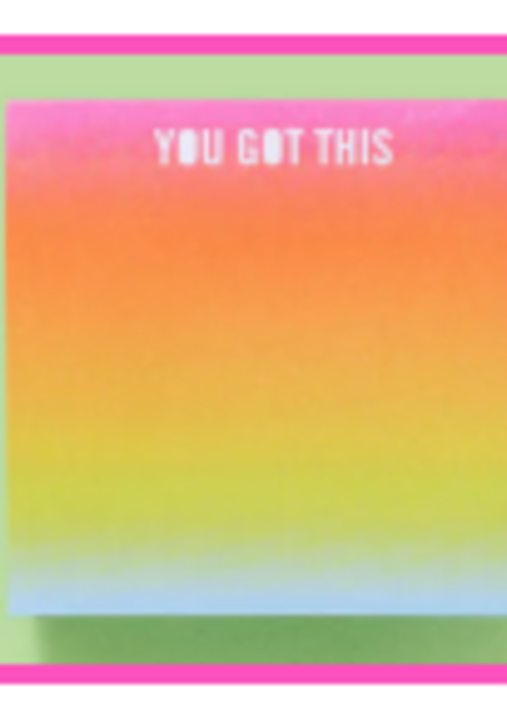Taylor Elliott Designs T Elliott Designs Sticky Note Pad You Got This