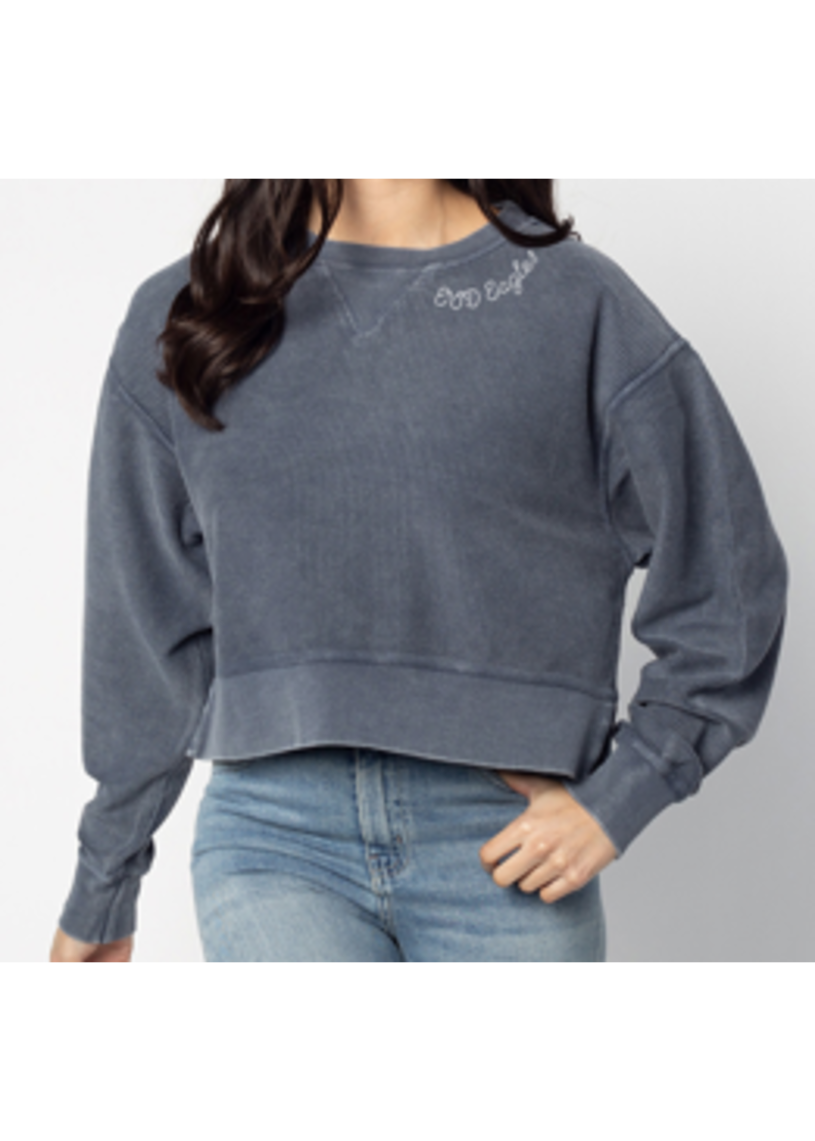 chicka-d chicka-d Corded Boxy Pullover