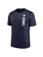 Nike NIKE Adult Velocity Legend SS Tee Navy Striped EAGLES Vertical