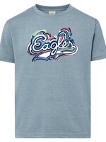 MV Sport MV Sport Light Denim Tee with Painted Eagles
