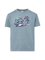 MV Sport MV Sport Light Denim Tee with Painted Eagles