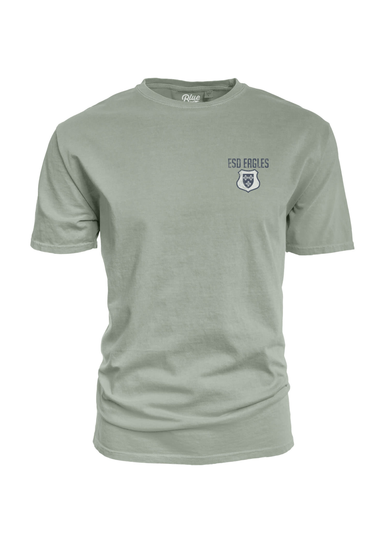 Blue 84 Dyed Ringspun Tee Pale Jade