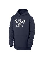 Nike NIKE Club Fleece Hoodie Navy ESD over EAGLES with NIKE in Swoosh