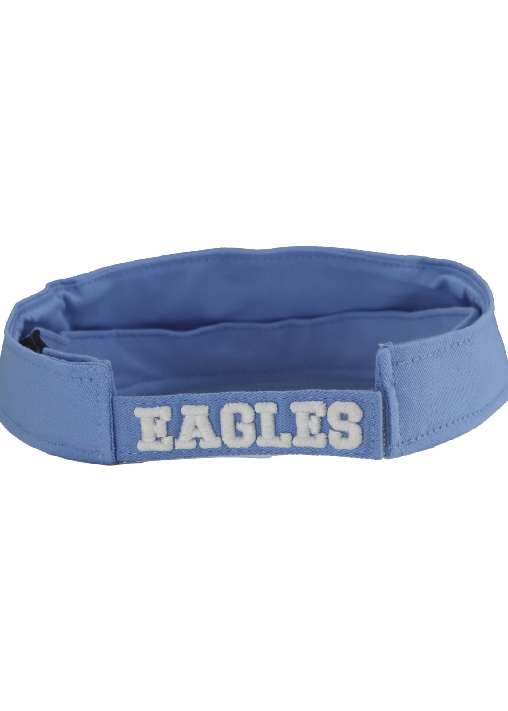 Zephyr Visor Carolina Blue with ESD in White