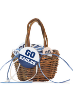MCM BUTTON GO EAGLES NVY/WHT