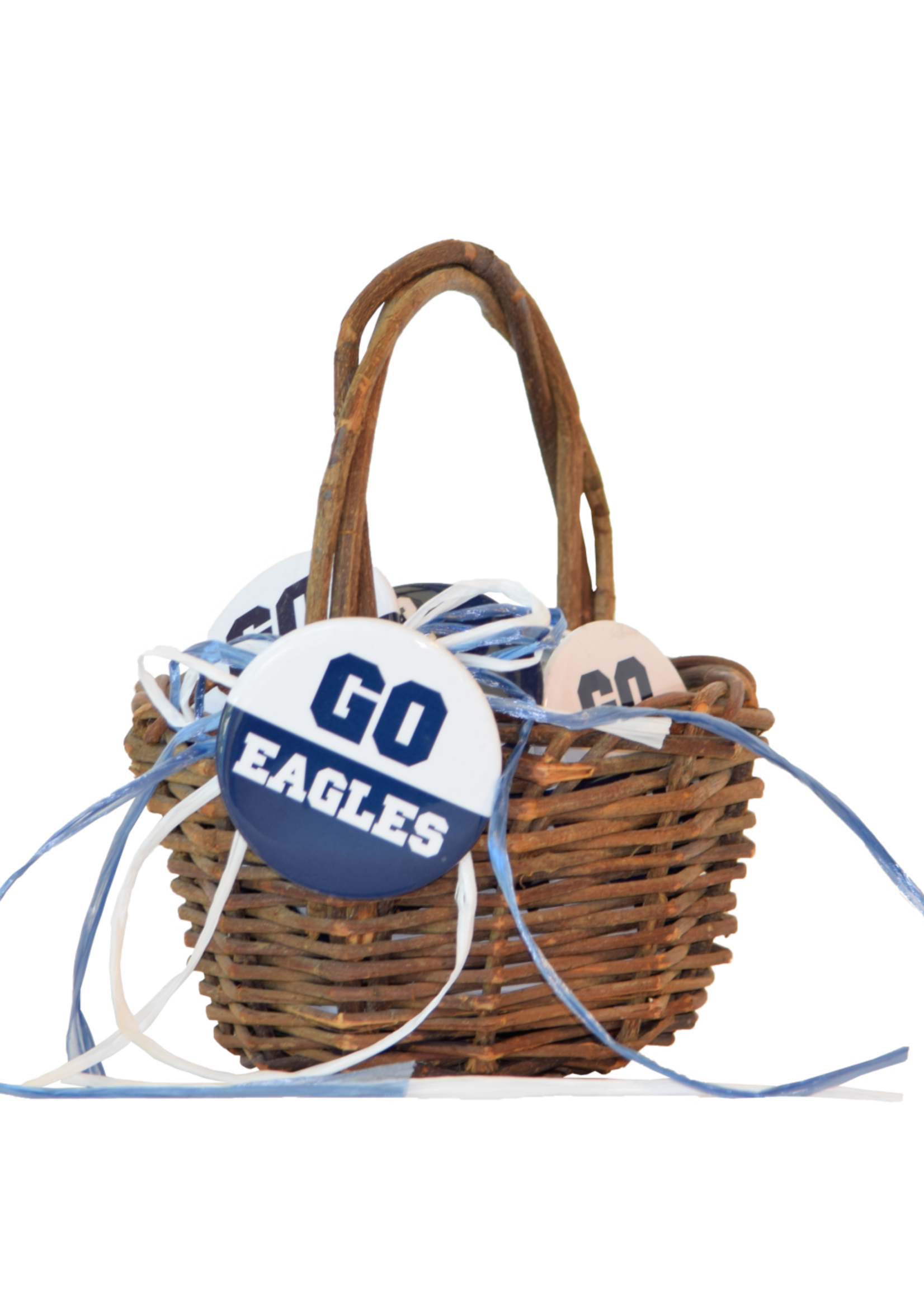 MCM BUTTON GO EAGLES NVY/WHT